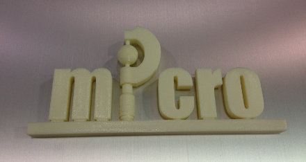 3D Printed Micro logo